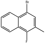 4-Bromo-1-fluoro-2-methylnaphthalene Struktur