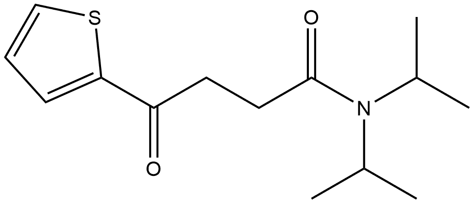 2-Thiophenebutanamide, N,N-bis(1-methylethyl)-γ-oxo- Structure