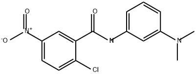 Benzamide, 2-chloro-N-[3-(dimethylamino)phenyl]-5-nitro- Struktur