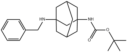 Carbamic acid, [3-[(phenylmethyl)amino]tricyclo[3.3.1.13,7]dec-1-yl]-, 1,1-dimethylethyl ester (9CI) Structure