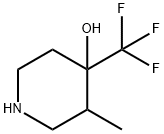 4-Piperidinol, 3-methyl-4-(trifluoromethyl)- 化学構造式