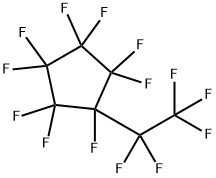 Cyclopentane, 1,1,2,2,3,3,4,4,5-nonafluoro-5-(1,1,2,2,2-pentafluoroethyl)- Struktur