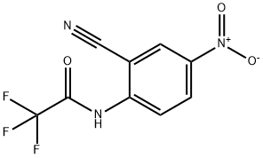 N-(2-氰基-4-硝基苯基)-2,2,2-三氟乙酰胺, 37404-51-6, 结构式