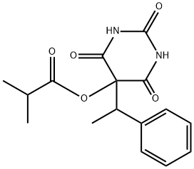 5-Isobutyryloxy-5-(α-methylbenzyl)-2,4,6(1H,3H,5H)-pyrimidinetrione|