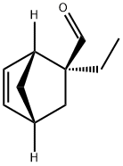 Bicyclo[2.2.1]hept-5-ene-2-carboxaldehyde, 2-ethyl-, (1R,2S,4R)-rel-(+)- (9CI) Structure