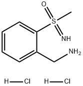 Benzenemethanamine, 2-(S-methylsulfonimidoyl)-, dihydrochloride 化学構造式