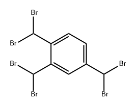 Benzene, 1,2,4-tris(dibromomethyl)- Structure