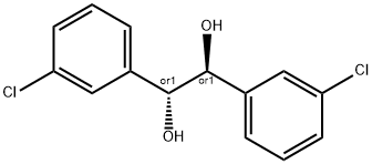 1,2-Ethanediol, 1,2-bis(3-chlorophenyl)-, (1R,2S)-rel- 结构式