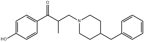 1-Propanone, 1-(4-hydroxyphenyl)-2-methyl-3-[4-(phenylmethyl)-1-piperidinyl]-