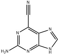 2-Amino-7H-purine-6-carbonitrile Struktur