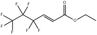 2-Hexenoic acid, 4,4,5,5,6,6,6-heptafluoro-, ethyl ester, (E)- (9CI) 化学構造式