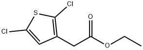 2-(2,5-二氯噻吩-3-基)乙酸乙酯, 37784-66-0, 结构式