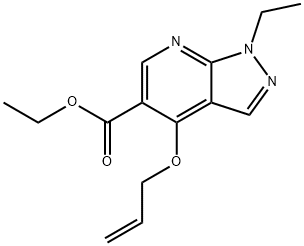 Ethyl 4-(allyloxy)-1-ethyl-1H-pyrazolo[3,4-b]pyridine-5-carboxylate Struktur