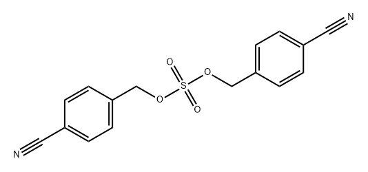 Benzonitrile, 4,4'-[sulfonylbis(oxymethylene)]bis- (9CI) Structure