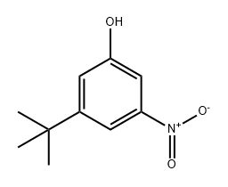 3-(叔丁基)-5-硝基苯酚, 3790-99-6, 结构式