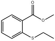 Benzoic acid, 2-?(ethylthio)?-?, methyl ester Structure