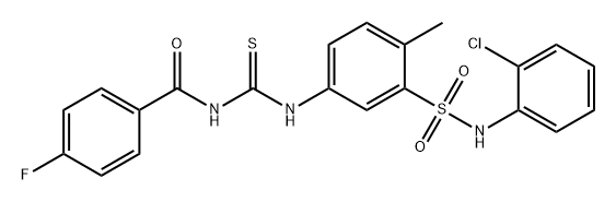 379713-58-3 N-((3-(N-(2-氯苯基)氨磺酰基)-4-甲基苯基)硫代甲脒基)-4-氟苯甲酰胺