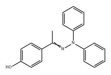 4-(1-(2,2-二苯基肼亚基)乙基)苯酚,380323-55-7,结构式