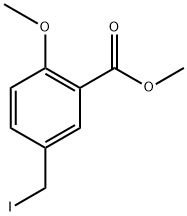 5-(碘甲基)-2-甲氧基苯甲酸甲酯 结构式