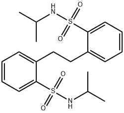 Benzenesulfonamide, 2,2'-(1,2-ethanediyl)bis[N-(1-methylethyl)- Struktur