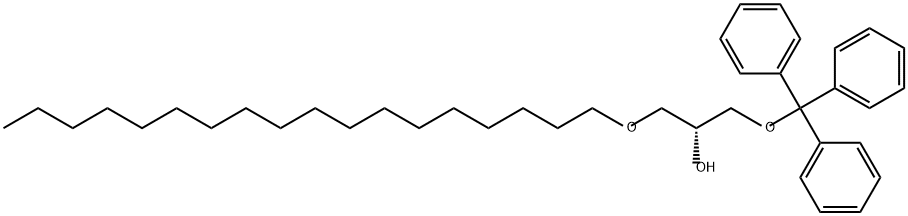 2-Propanol, 1-(octadecyloxy)-3-(triphenylmethoxy)-, (2R)- Struktur