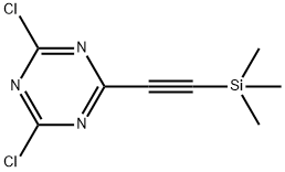 2,4-二氯-6-((三甲硅基)乙炔基)-1,3,5-三嗪,38180-90-4,结构式