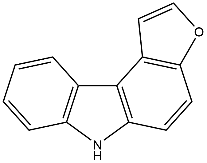 6H-Furo[2,3-c]carbazole 化学構造式