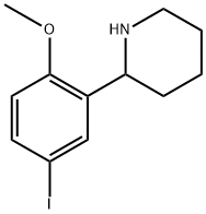 2-(5-IODO-2-METHOXY-PHENYL) PIPERIDINE 结构式