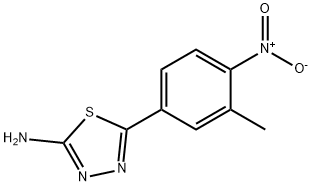 5-(3-methyl-4-nitrophenyl)-1,3,4-thiadiazol-2-amine Struktur