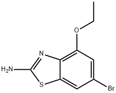 2-Benzothiazolamine, 6-bromo-4-ethoxy- 化学構造式