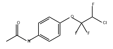 Acetamide, N-[4-(2-chloro-1,1,2-trifluoroethoxy)phenyl]- 化学構造式