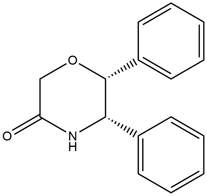 3-Morpholinone, 5,6-diphenyl-, cis- Struktur