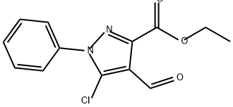 1H-Pyrazole-3-carboxylic acid, 5-chloro-4-formyl-1-phenyl-, ethyl ester
