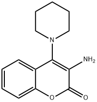 3-Amino-4-(piperidin-1-yl)-2H-chromen-2-one Structure