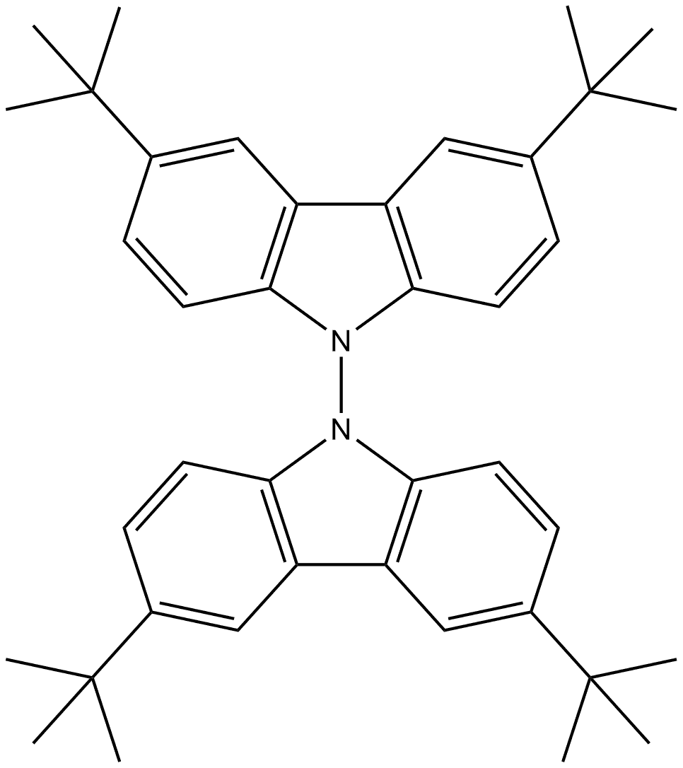 3,3',6,6'-tetra-tert-butyl-9,9'-bicarbazole Structure