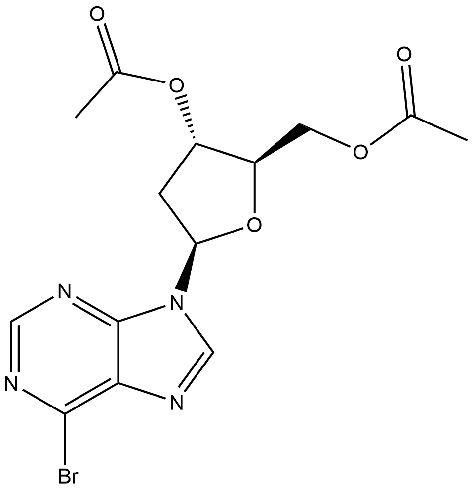 9H-Purine, 6-bromo-9-(3,5-di-O-acetyl-2-deoxy-β-D-erythro-pentofuranosyl)-