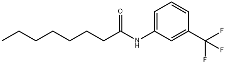 Octanamide, N-[3-(trifluoromethyl)phenyl]- 结构式