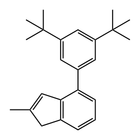 4-(3,5-二叔丁基苯基)-2-甲基-1H-茚, 386267-20-5, 结构式