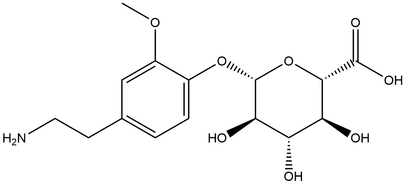 3-Methoxy Tyramine Glucuronide,38632-25-6,结构式