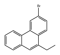 Phenanthrene, 3-bromo-10-ethyl- Structure