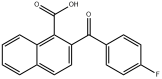 2-(4-Fluorobenzoyl)naphthalene-1-carboxylic acid Struktur