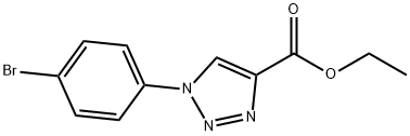 1H-1,2,3-Triazole-4-carboxylic acid, 1-(4-bromophenyl)-, ethyl ester Struktur