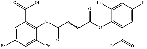 2,2'-(Fumaroylbis(oxy))bis(3,5-dibromobenzoic acid) Structure