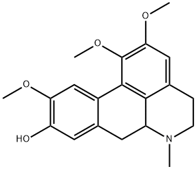 4H-Dibenzo[de,g]quinolin-9-ol, 5,6,6a,7-tetrahydro-1,2,10-trimethoxy-6-methyl- Structure