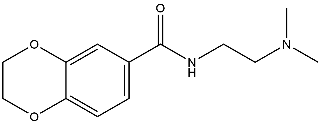 N-[2-(Dimethylamino)ethyl]-2,3-dihydro-1,4-benzodioxin-6-carboxamide Structure