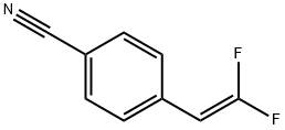 Benzonitrile, 4-(2,2-difluoroethenyl)- Struktur