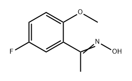 Ethanone, 1-(5-fluoro-2-methoxyphenyl)-, oxime Struktur