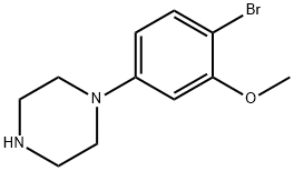 1-(4-溴-3-甲氧基苯基)哌嗪 结构式