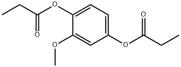 1,4-Benzenediol, 2-methoxy-, 1,4-dipropanoate 化学構造式