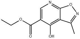 ethyl 4-hydroxy-3-methylisoxazolo[5,4-b]pyridine-5-carboxylate 化学構造式